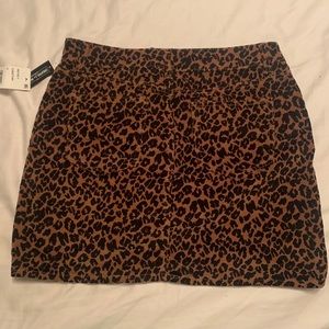Cheetah print skirt